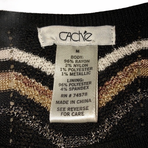 CACHE Boho Crochet chevron dress, multicolor - Picture 11 of 16